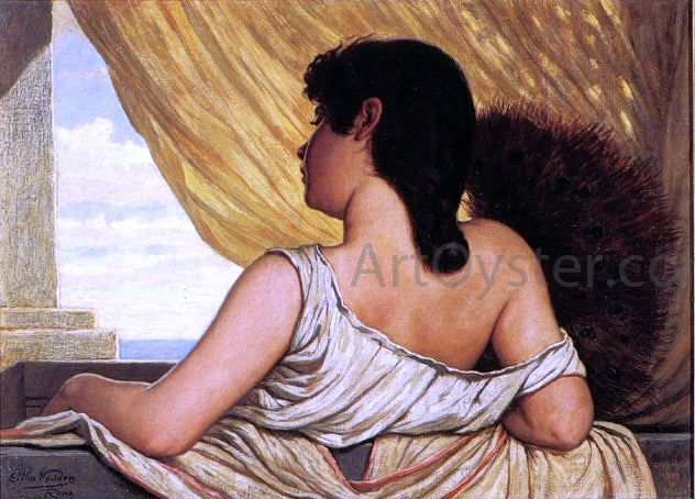  Elihu Vedder Sea Breeze - Canvas Print