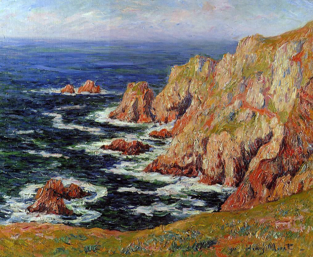  Henri Moret Sea Coast - Canvas Print