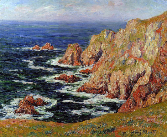  Henri Moret Sea Coast - Canvas Print