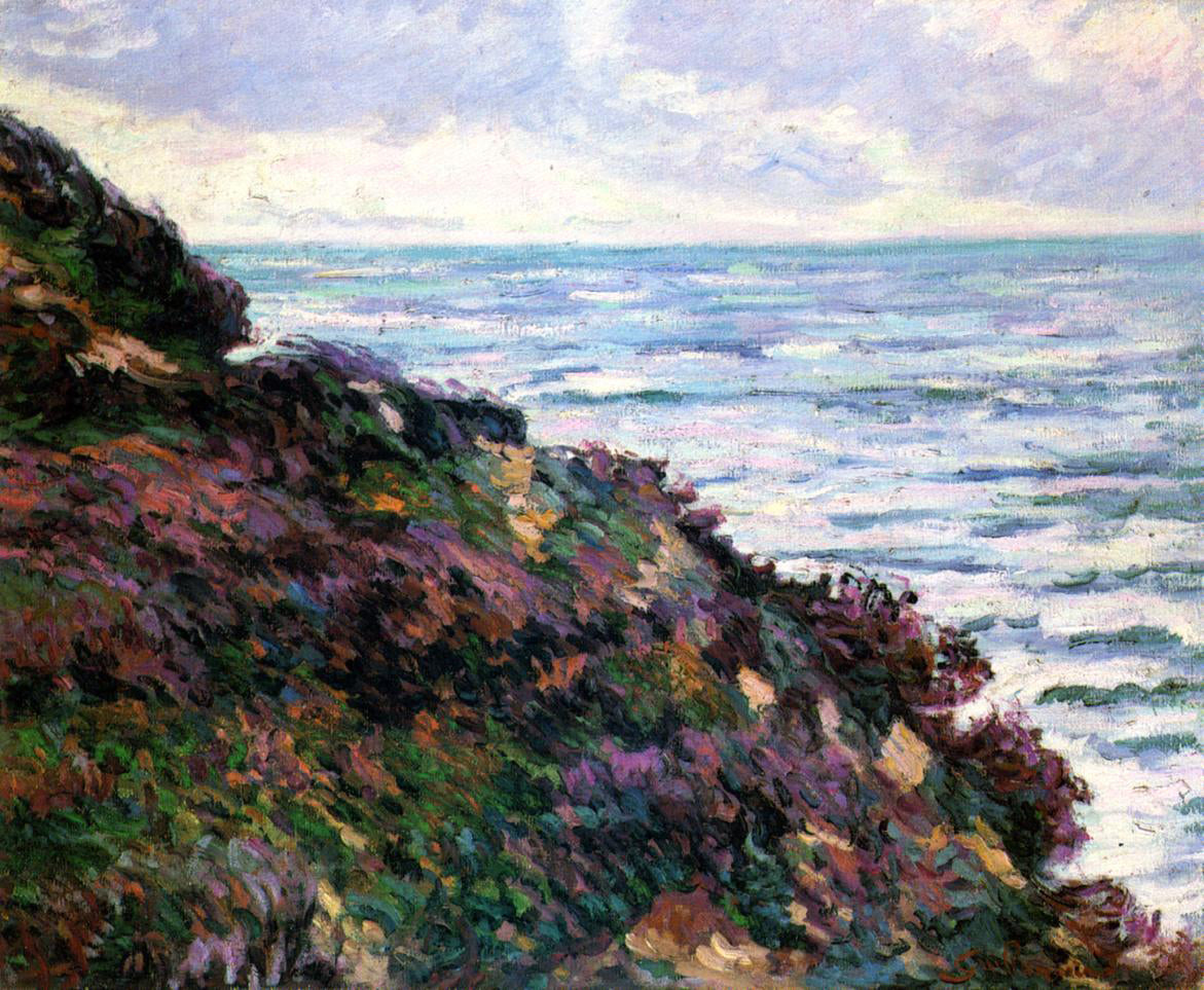  Armand Guillaumin A Seascape - Canvas Print