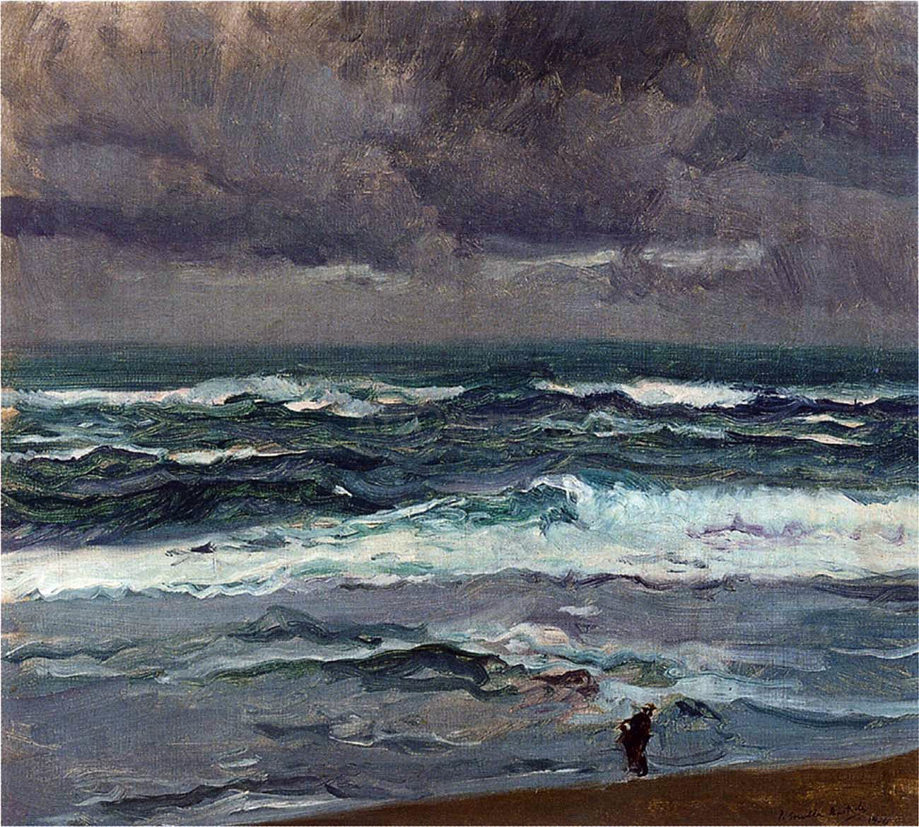  Joaquin Sorolla Y Bastida Seascape - Canvas Print