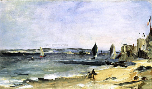  Edouard Manet Seascape at Arcachon (also known as Arcachon, Beautiful Weather) - Canvas Print