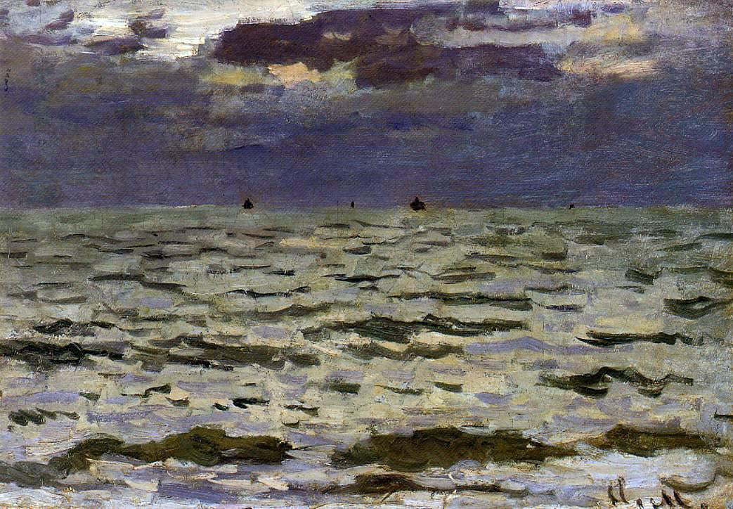  Claude Oscar Monet Seascape - Canvas Print