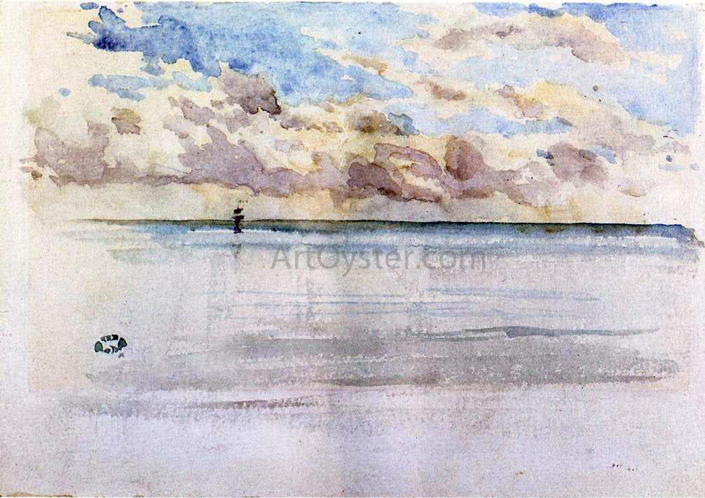  James McNeill Whistler Seascape, Dieppe - Canvas Print