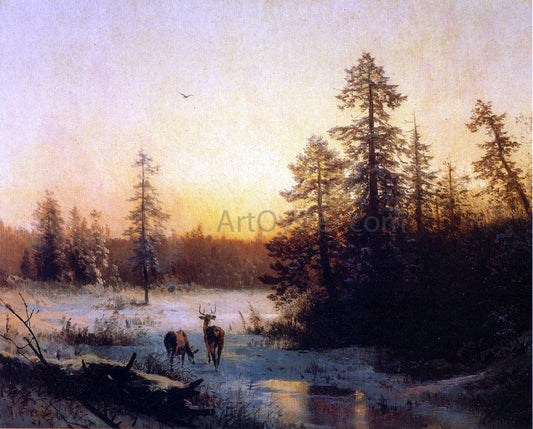  Herman Herzog Season's Greetings - Canvas Print
