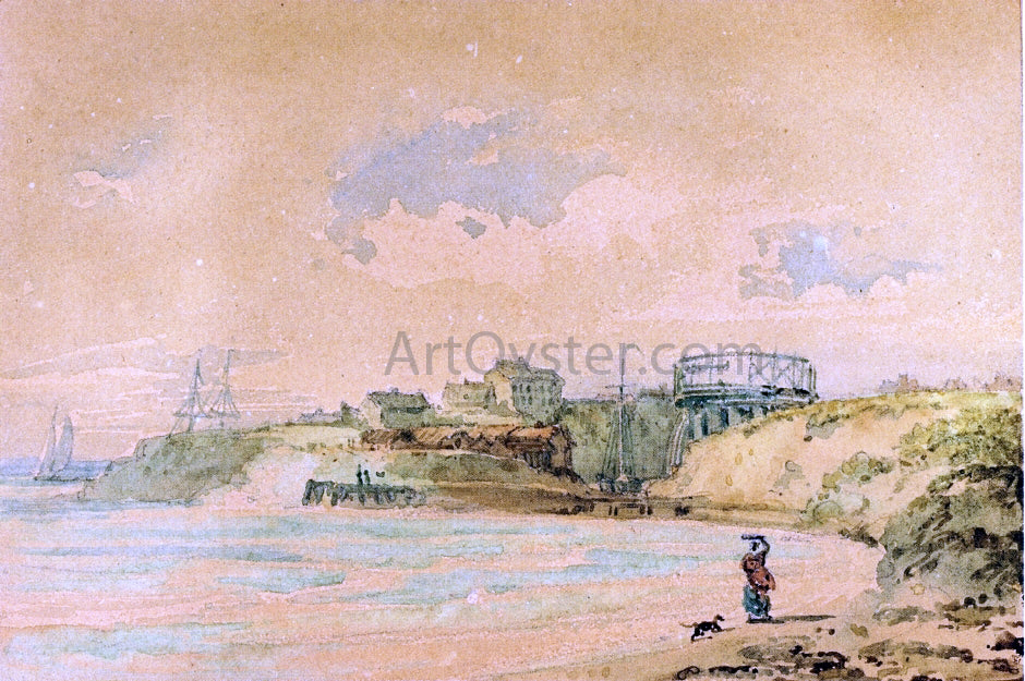  Thomas Girtin Seaton Sluice, Northumberland - Canvas Print