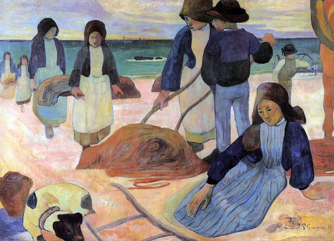  Paul Gauguin Seaweed Gatherers - Canvas Print