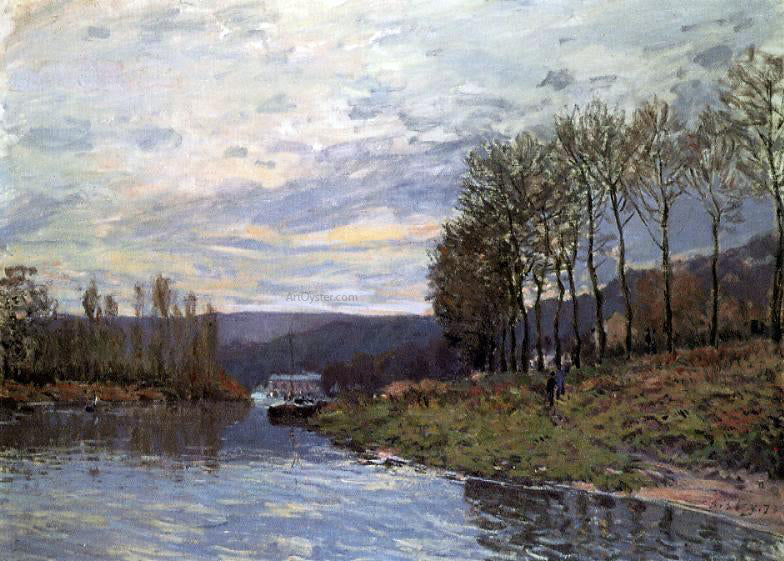  Alfred Sisley Seine at Bougival - Canvas Print