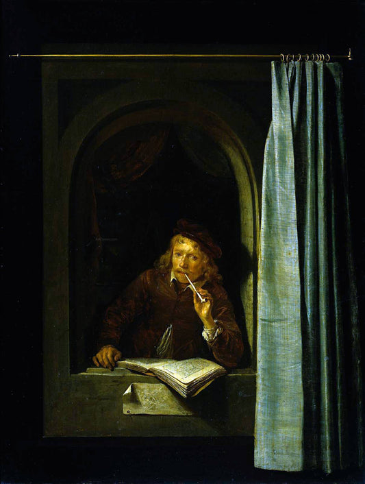  Gerrit Dou Self Portrait - Canvas Print