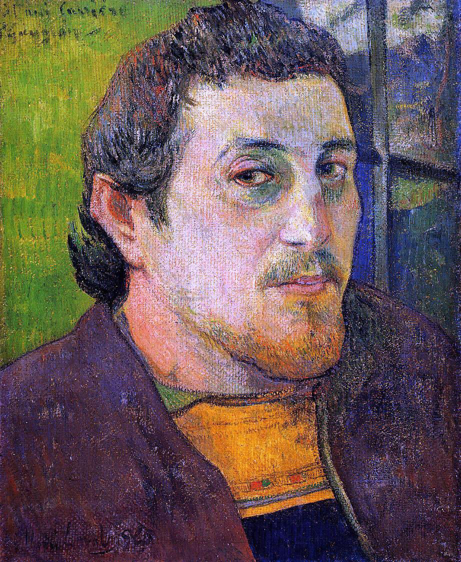  Paul Gauguin Self Portrait at Lezaven - Canvas Print