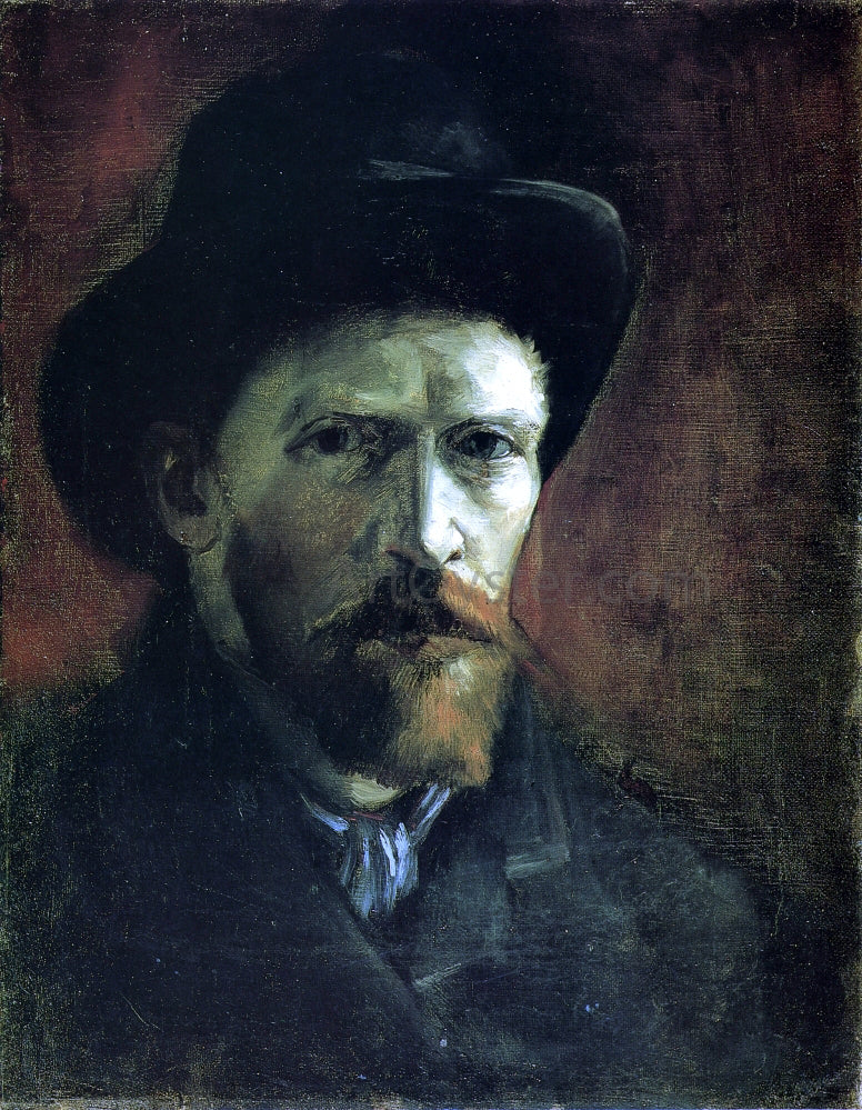  Vincent Van Gogh Self Portrait in a Dark Felt Hat - Canvas Print