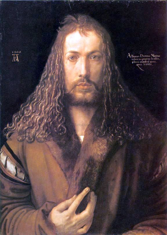  Albrecht Durer Self Portrait in a Fur-Collard Robe - Canvas Print
