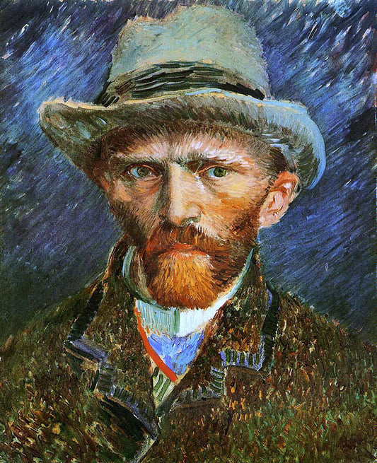  Vincent Van Gogh Self Portrait with a Grey Felt Hat - Canvas Print