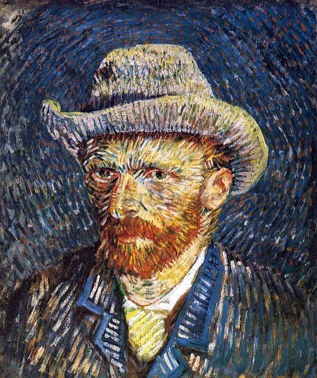  Vincent Van Gogh Self Portrait with Felt Hat - Canvas Print