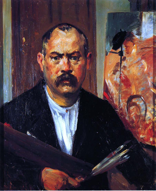  Lovis Corinth Self Portrait without Collar - Canvas Print