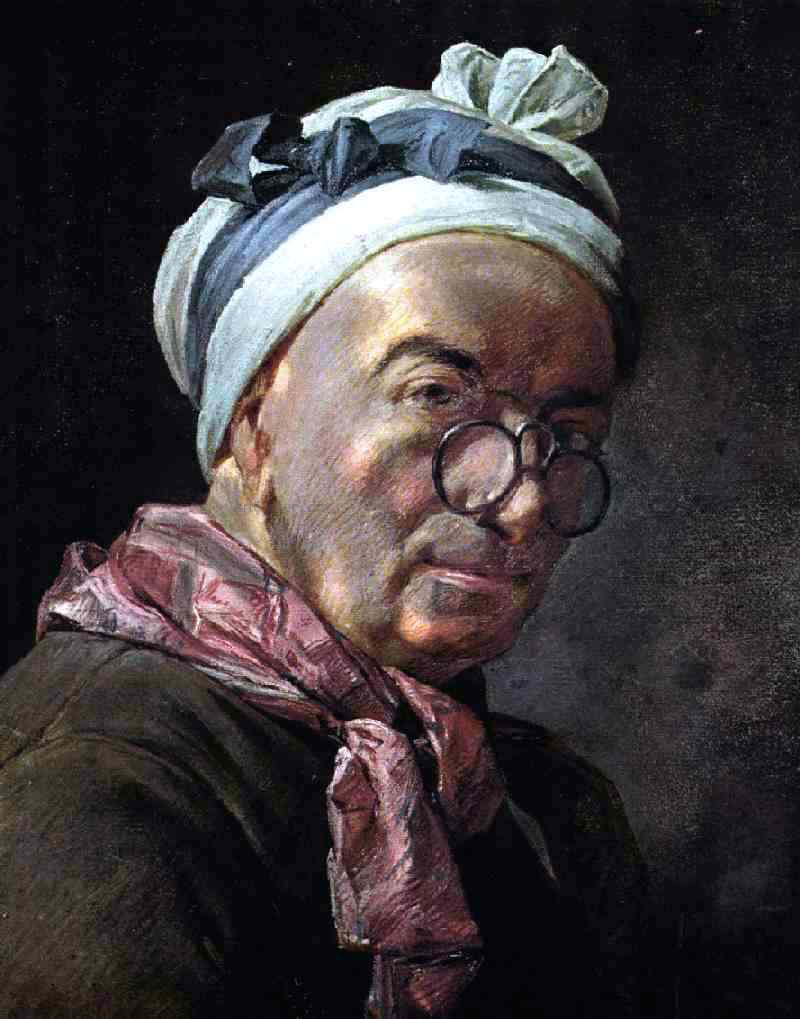  Jean-Baptiste-Simeon Chardin Self-Portrait - Canvas Print