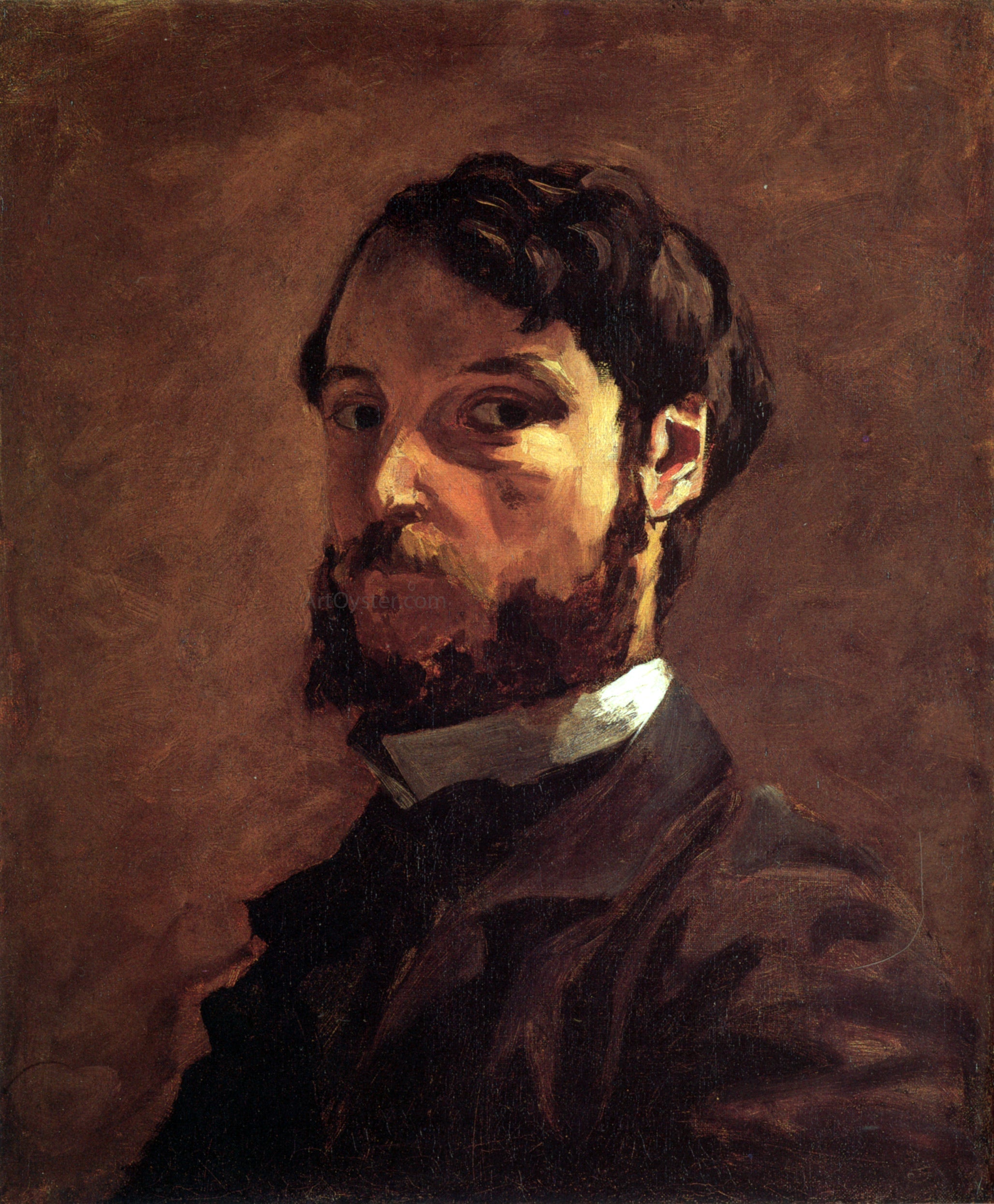 Jean Frederic Bazille Self-Portrait Canvas Print – Art MegaMart