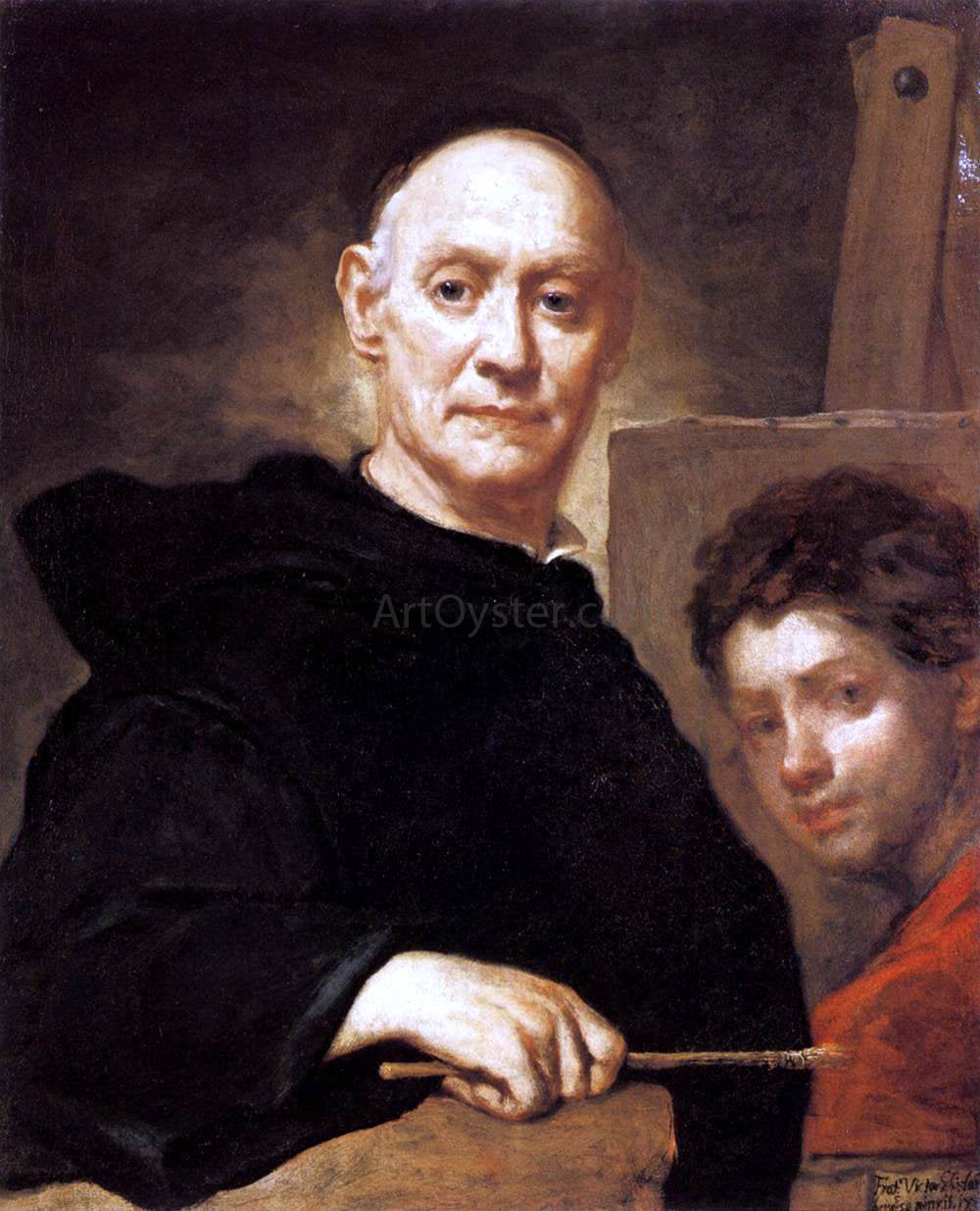  Giuseppe Vittore Fra Galgario  Ghislandi Self-Portrait - Canvas Print