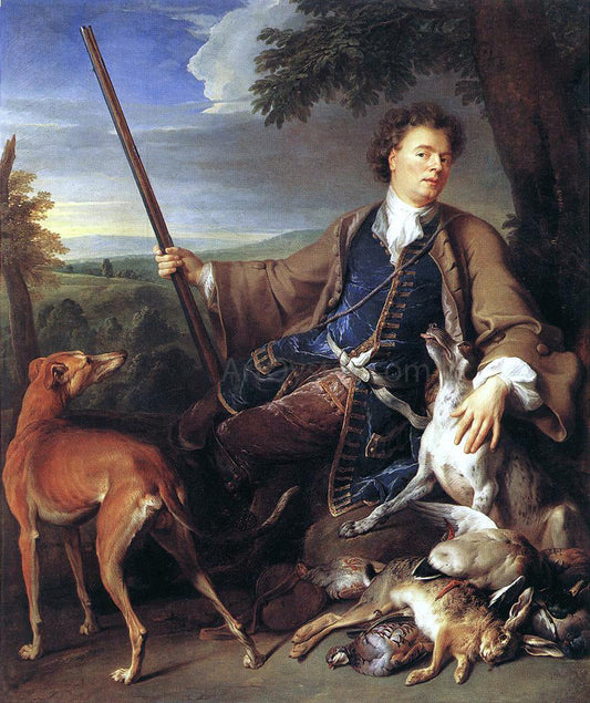  Alexandre-Francois Desportes Self-Portrait as a Huntsman - Canvas Print