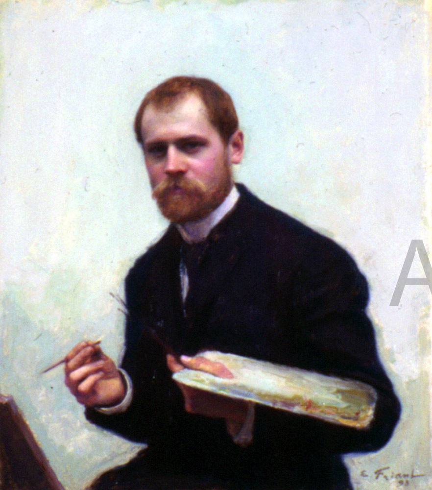  Emile Friant Self-Portrait - Canvas Print