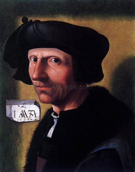  Jacob Cornelisz Van Oostsanen Self-Portrait - Canvas Print