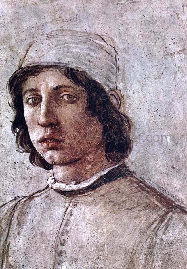  Filippino Lippi Self-Portrait (detail) - Canvas Print