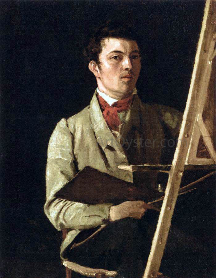  Jean-Baptiste-Camille Corot Self-Portrait - Canvas Print