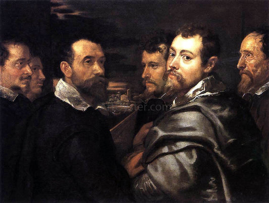  Peter Paul Rubens Self-Portrait in a Circle of Friends from Mantua - Canvas Print