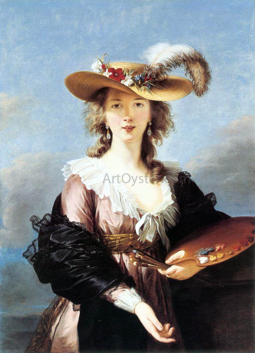  Elisabeth Le Brun Self-Portrait in a Straw Hat - Canvas Print