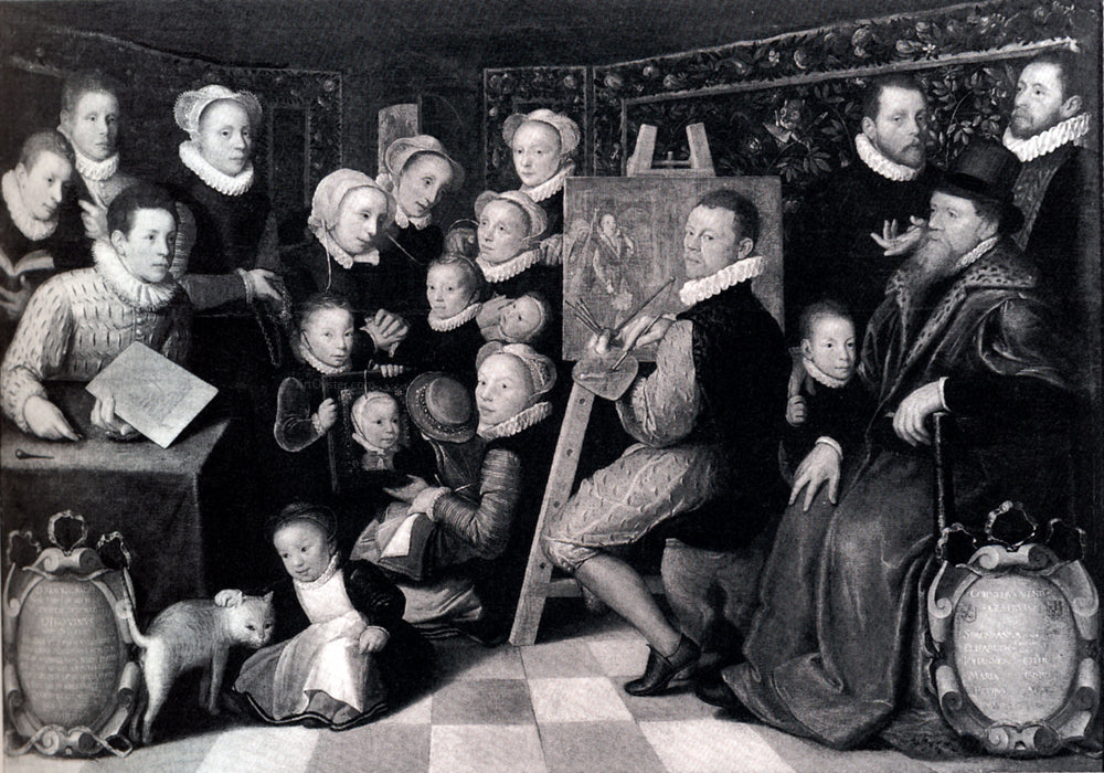 Otto Van Veen Self-Portrait Of The Artist With His Family - Canvas Print