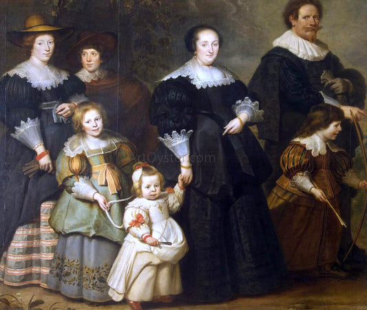  Cornelis De Vos Self-Portrait of the Artist with his Wife Suzanne Cock and Their Children - Canvas Print