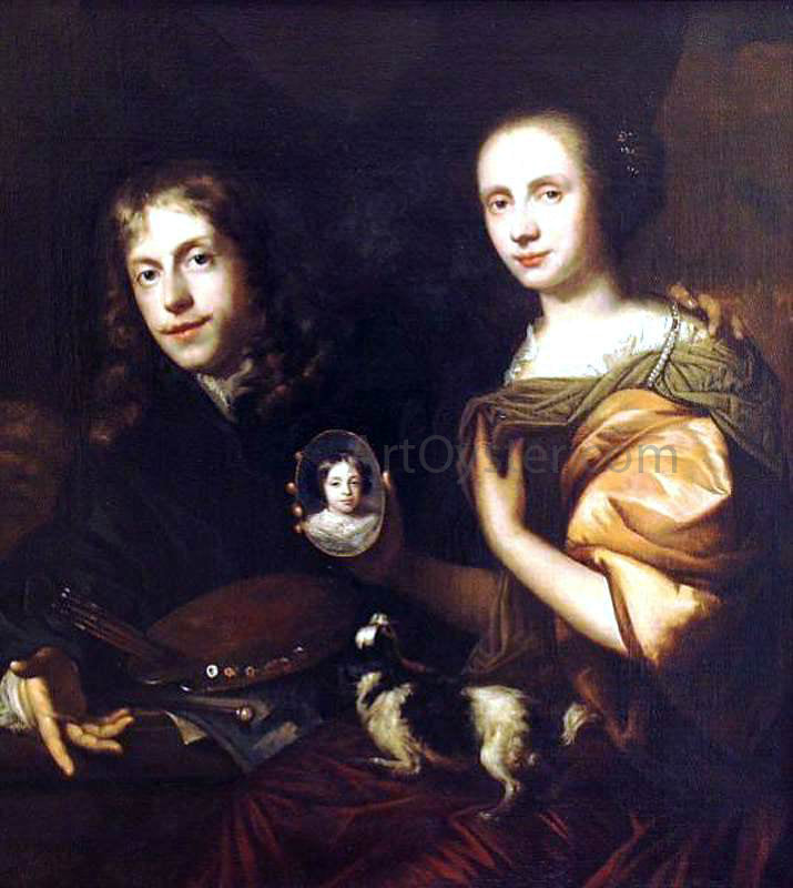  Jan De Baen Self-Portrait with His Wife, Maria de Kinderen - Canvas Print