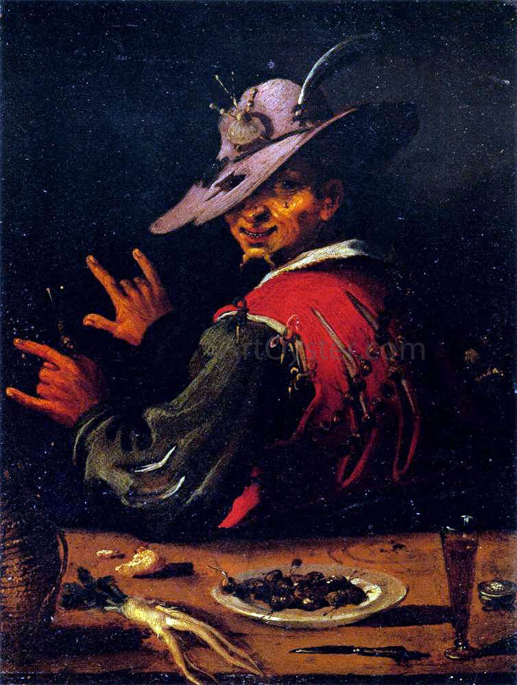  Filippo Napoletano Seller of Snails - Canvas Print