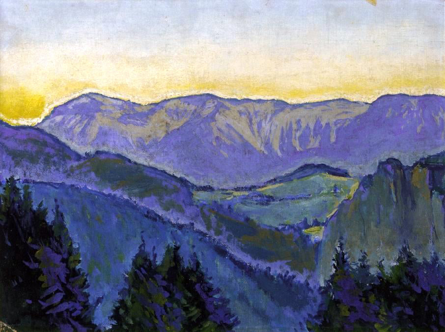  Koloman Moser Semmering Landscape - Canvas Print