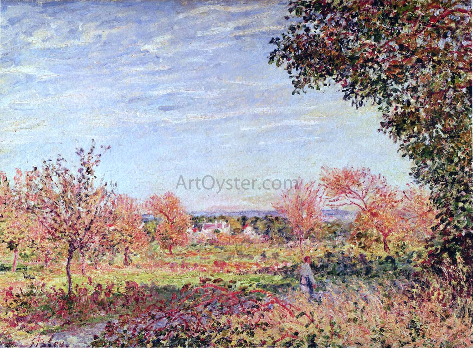  Alfred Sisley September Morning - Canvas Print