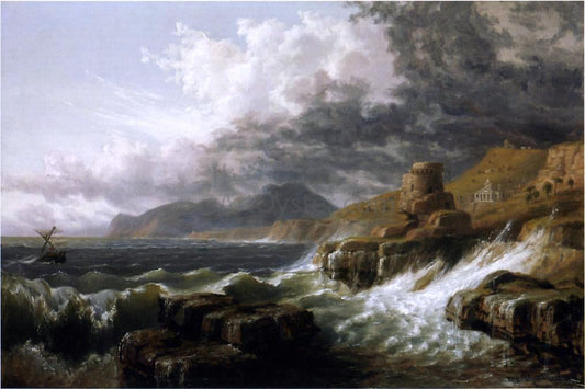  Russell Smith Sestri-Genoese Coast - Canvas Print