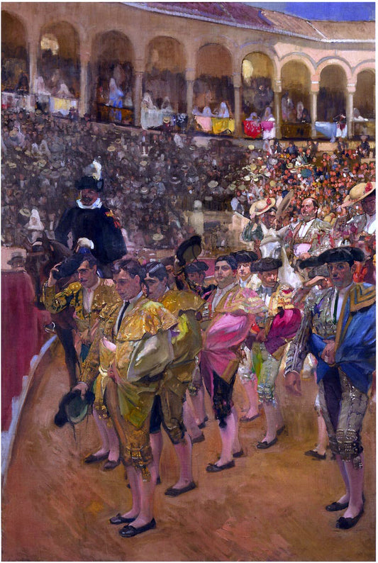  Joaquin Sorolla Y Bastida Seville, the Bullfighters - Canvas Print