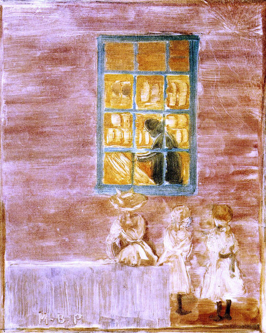  Maurice Prendergast Shadow (also known as Children by a Window) - Canvas Print