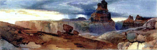  Thomas Moran Shin-Au-Av-Tu-Weap (God Land), Canyon of the Colorado, Utah - Canvas Print
