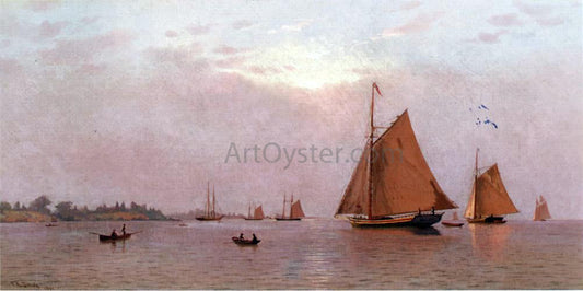  Francis A Silva Ships Becalmed - Canvas Print