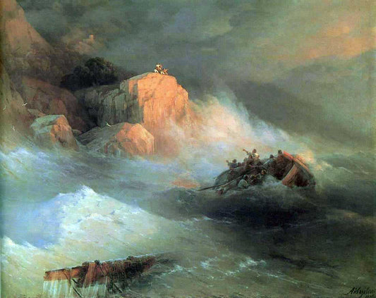  Ivan Constantinovich Aivazovsky Shipwreck - Canvas Print