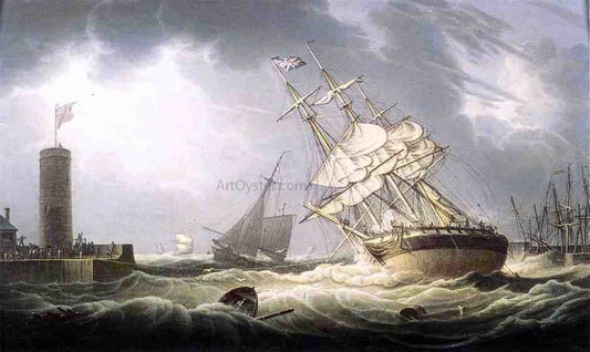  Robert Salmon Shipwrecked - Canvas Print