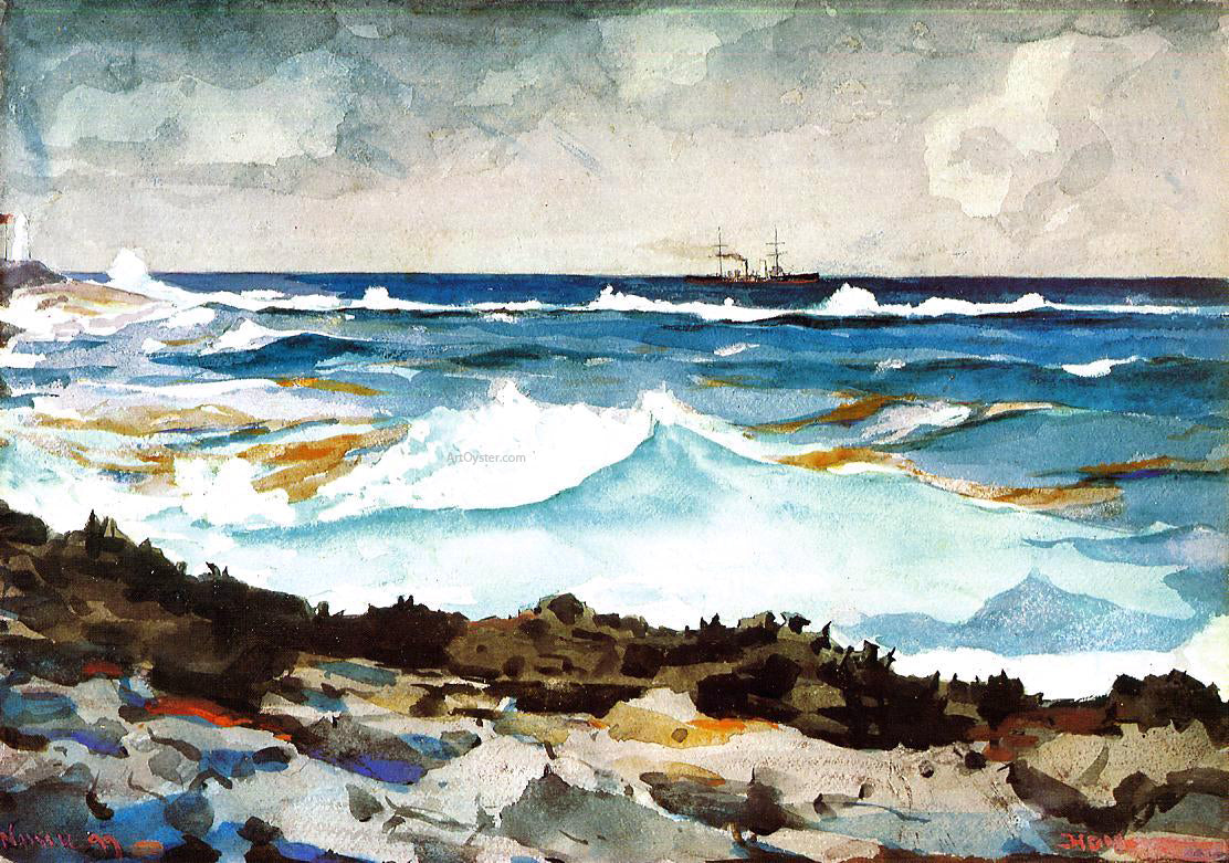  Winslow Homer Shore and Surf - Canvas Print