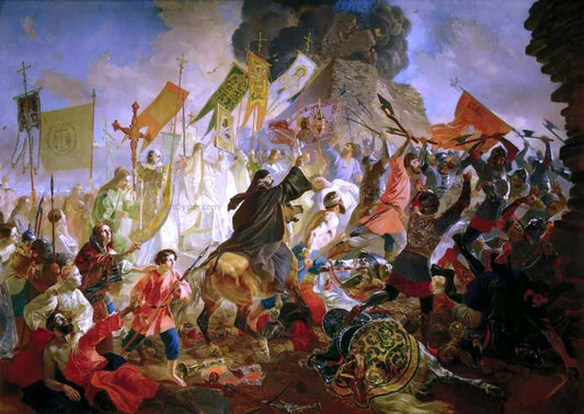  Karl Pavlovich Brulloff Siege of Pskov - Canvas Print