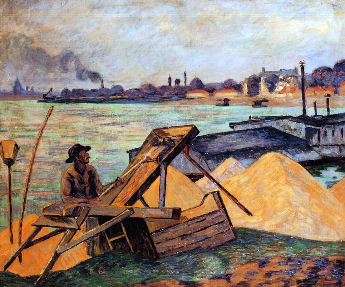  Armand Guillaumin Sifting Sand - Canvas Print