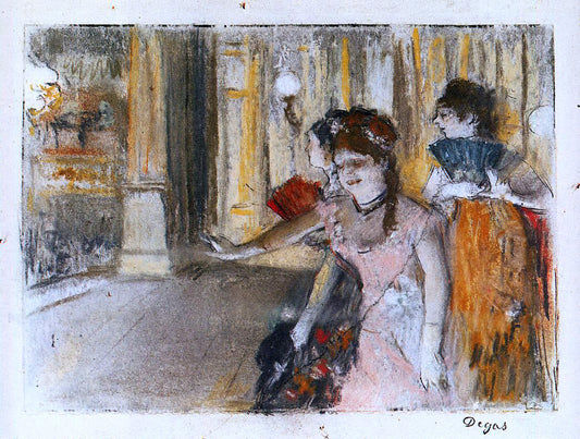  Edgar Degas Singers on Stage - Canvas Print