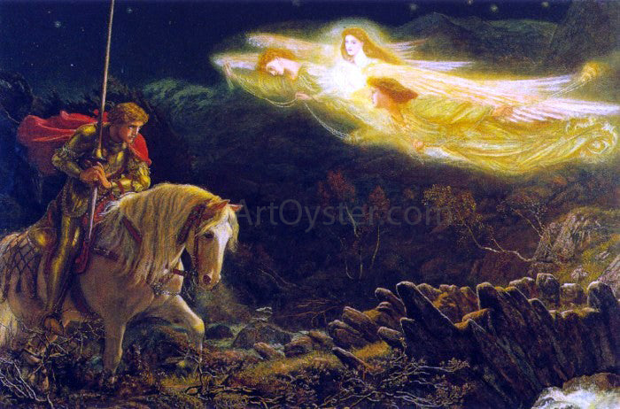  Arthur Hughes Sir Galahad - Canvas Print