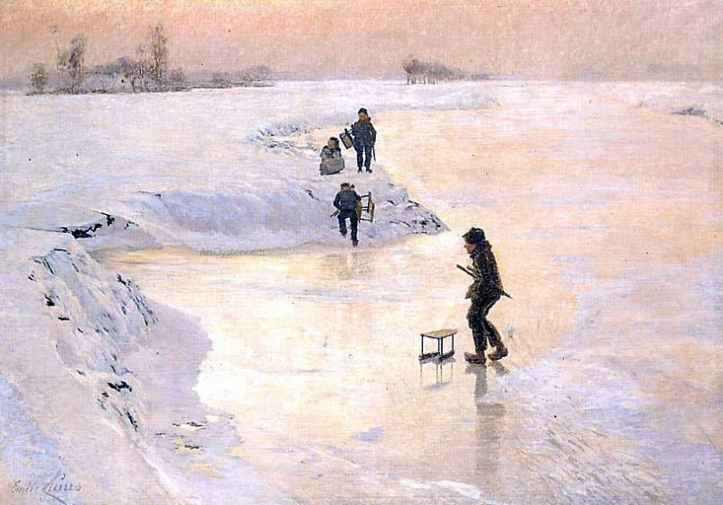  Emile Claus Skaters - Canvas Print