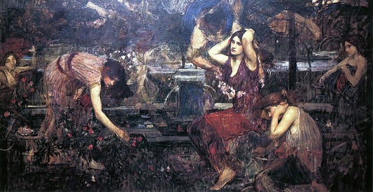  John William Waterhouse Sketch for 'Flora and the Zephyrs' - Canvas Print