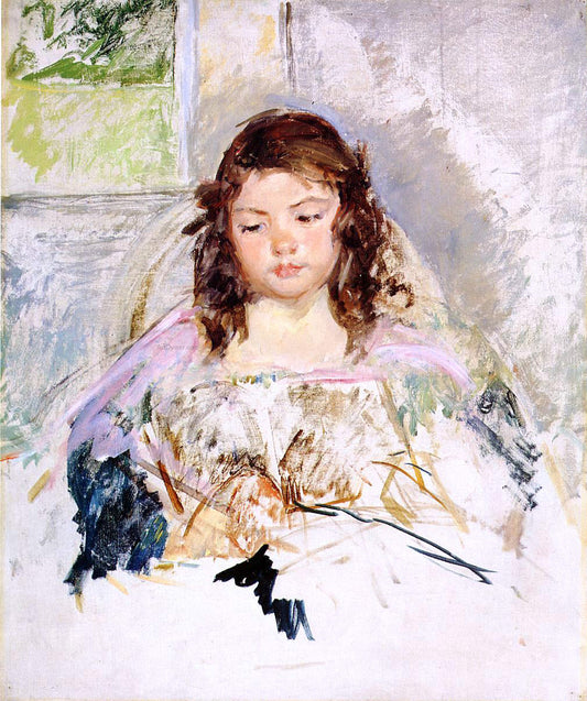  Mary Cassatt Sketch for 'Francoise in a Round-Backed Chair, Reading - Canvas Print